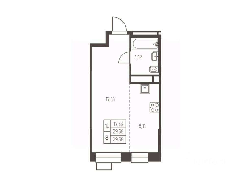 Apartment Sale, 29.6 sq. m. at Novaya Ivanteevka, Zavodskaya ulitsa, Ivanteyevka, Pshkinskiy Urban District, Moscow Region, Russia #1 Apartment Sale, 29.6 sq. m. at Novaya Ivanteevka, Zavodskaya ulitsa, Ivanteyevka, Pshkinskiy Urban District, Moscow Region, Russia #1