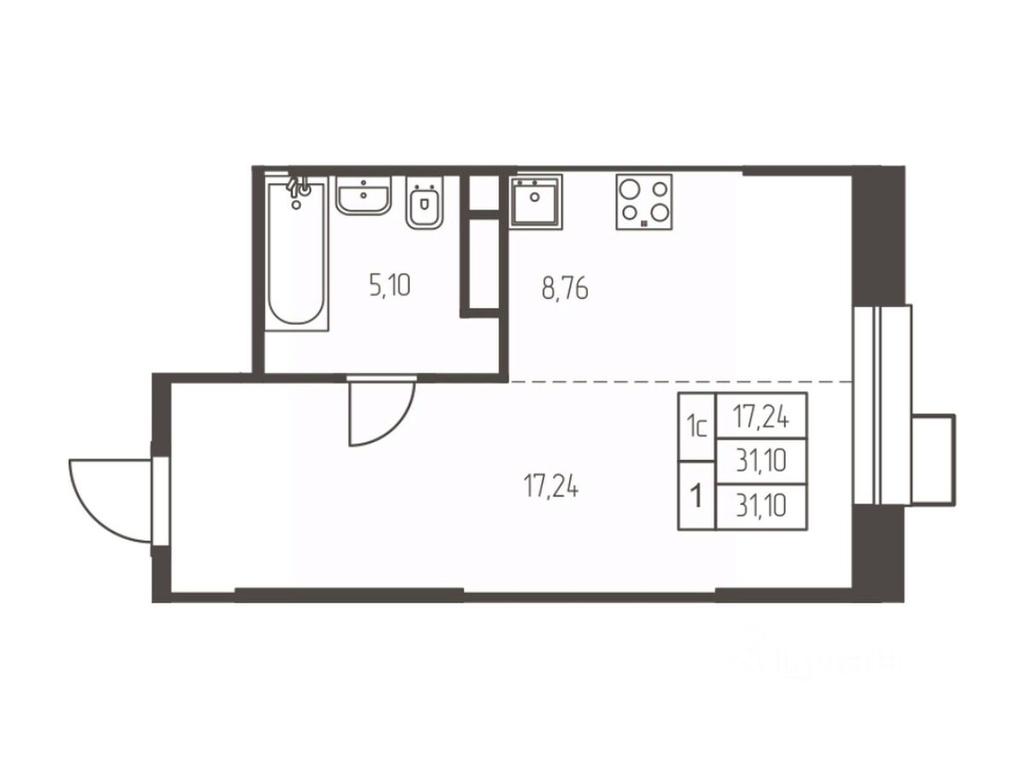 Apartment Sale, 31.1 sq. m. at Novaya Ivanteevka, Zavodskaya ulitsa, Ivanteyevka, Pshkinskiy Urban District, Moscow Region, Russia #1 Apartment Sale, 31.1 sq. m. at Novaya Ivanteevka, Zavodskaya ulitsa, Ivanteyevka, Pshkinskiy Urban District, Moscow Region, Russia #1