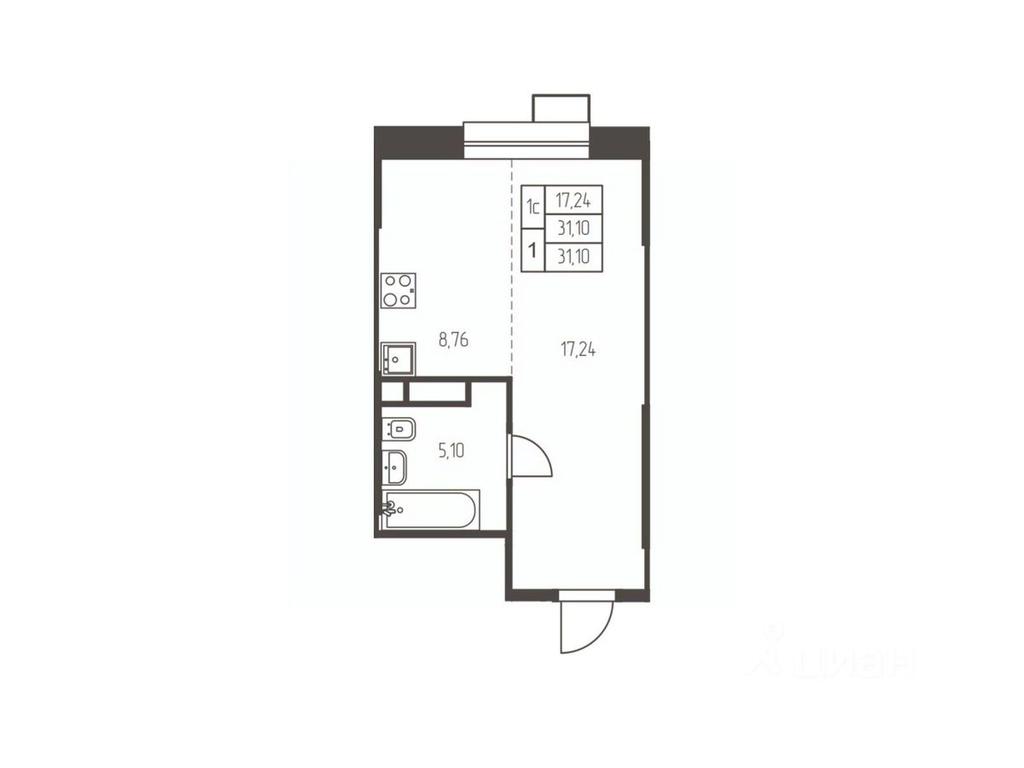 Apartment Sale, 31.1 sq. m. at Novaya Ivanteevka, Zavodskaya ulitsa, Ivanteyevka, Pshkinskiy Urban District, Moscow Region, Russia #1 Apartment Sale, 31.1 sq. m. at Novaya Ivanteevka, Zavodskaya ulitsa, Ivanteyevka, Pshkinskiy Urban District, Moscow Region, Russia #1