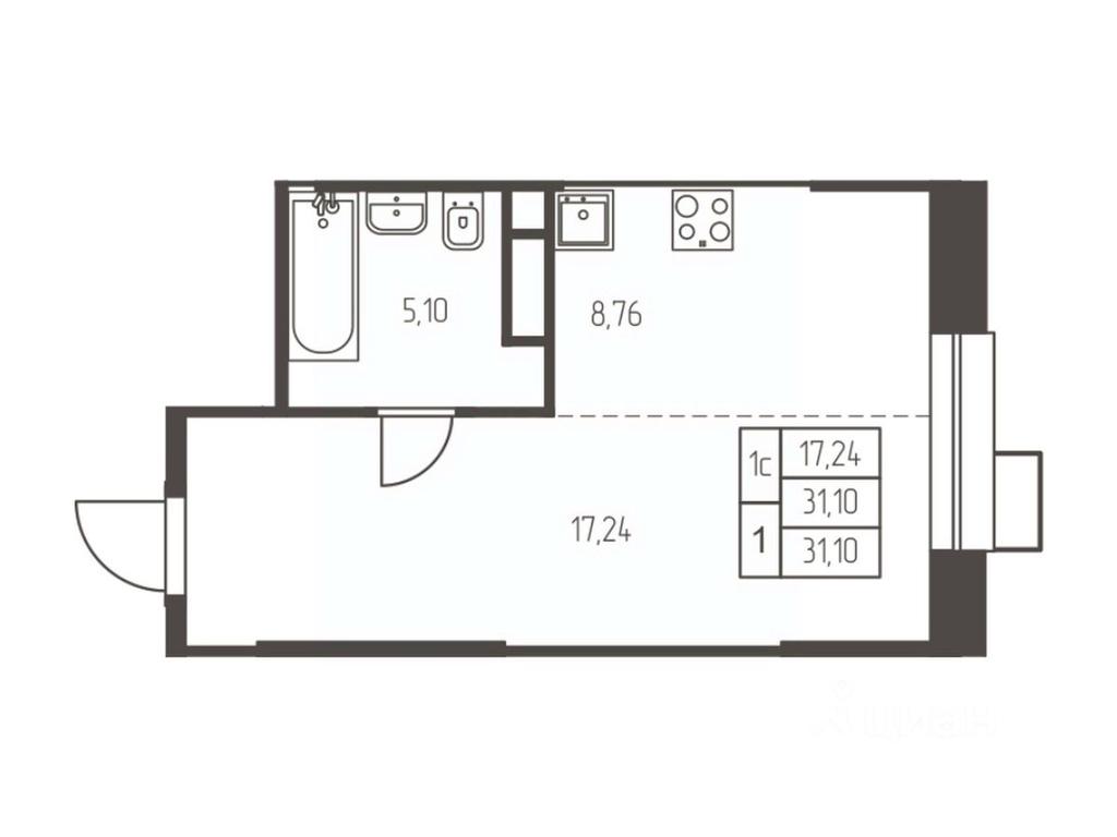 Apartment Sale, 31.1 sq. m. at Novaya Ivanteevka, Zavodskaya ulitsa, Ivanteyevka, Pshkinskiy Urban District, Moscow Region, Russia #1 Apartment Sale, 31.1 sq. m. at Novaya Ivanteevka, Zavodskaya ulitsa, Ivanteyevka, Pshkinskiy Urban District, Moscow Region, Russia #1