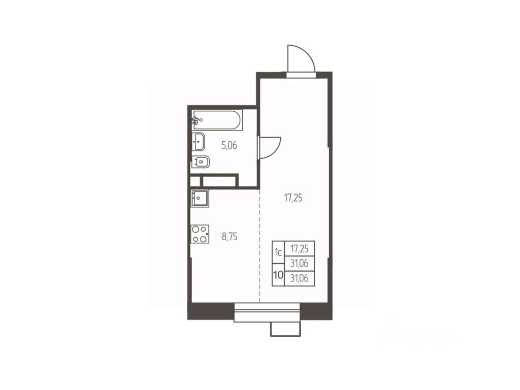 Apartment Sale, 31.1平方米 at Novaya Ivanteevka, Zavodskaya ulitsa, Ivanteyevka, Pshkinskiy Urban District, Moscow Region, Russia #1 Apartment Sale, 31.1平方米 at Novaya Ivanteevka, Zavodskaya ulitsa, Ivanteyevka, Pshkinskiy Urban District, Moscow Region, Russia #1