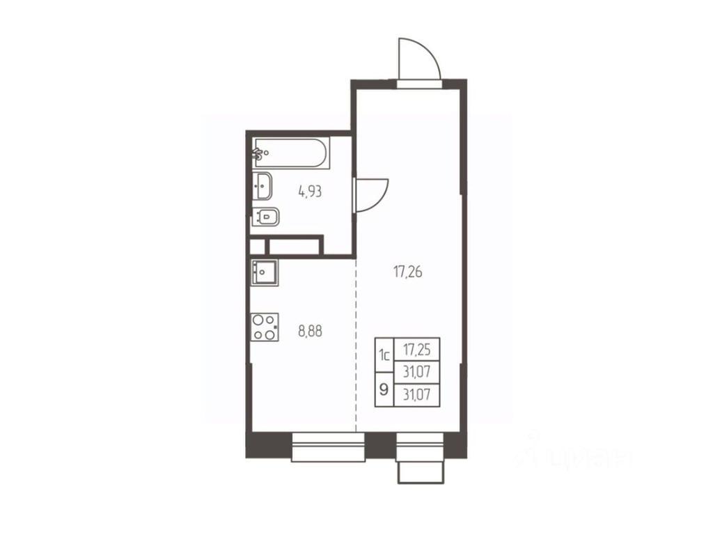 Apartment Sale, 31.1 sq. m. at Novaya Ivanteevka, Zavodskaya ulitsa, Ivanteyevka, Pshkinskiy Urban District, Moscow Region, Russia #1 Apartment Sale, 31.1 sq. m. at Novaya Ivanteevka, Zavodskaya ulitsa, Ivanteyevka, Pshkinskiy Urban District, Moscow Region, Russia #1