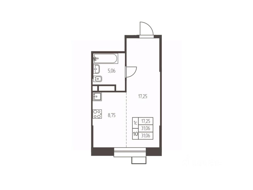 Apartment Sale, 31.1平方米 at Novaya Ivanteevka, Zavodskaya ulitsa, Ivanteyevka, Pshkinskiy Urban District, Moscow Region, Russia #1 Apartment Sale, 31.1平方米 at Novaya Ivanteevka, Zavodskaya ulitsa, Ivanteyevka, Pshkinskiy Urban District, Moscow Region, Russia #1