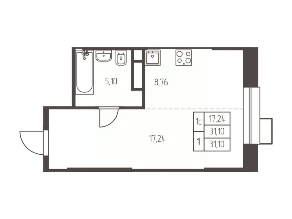 Apartment Sale, 31.1 sq. m. at Novaya Ivanteevka, Zavodskaya ulitsa, Ivanteyevka, Pshkinskiy Urban District, Moscow Region, Russia #1 Apartment Sale, 31.1 sq. m. at Novaya Ivanteevka, Zavodskaya ulitsa, Ivanteyevka, Pshkinskiy Urban District, Moscow Region, Russia #1