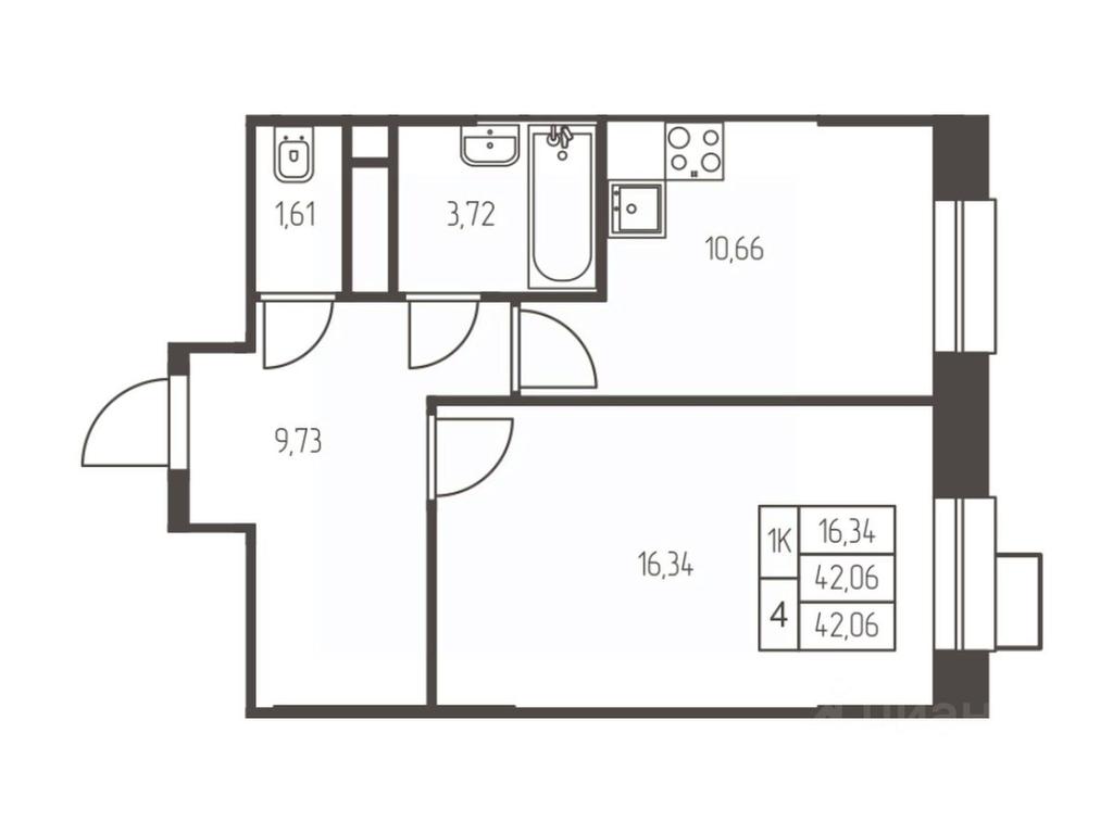 Apartment Sale, 42.1 sq. m. at Novaya Ivanteevka, Zavodskaya ulitsa, Ivanteyevka, Pshkinskiy Urban District, Moscow Region, Russia #1 Apartment Sale, 42.1 sq. m. at Novaya Ivanteevka, Zavodskaya ulitsa, Ivanteyevka, Pshkinskiy Urban District, Moscow Region, Russia #1