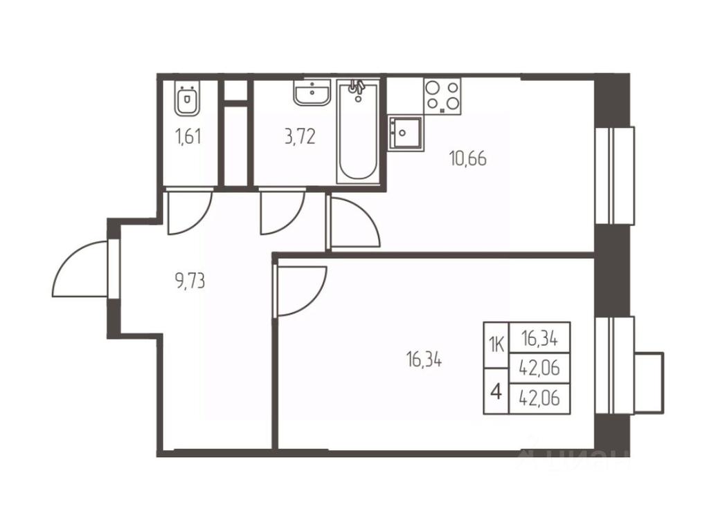 Apartment Sale, 42.1 sq. m. at Novaya Ivanteevka, Zavodskaya ulitsa, Ivanteyevka, Pshkinskiy Urban District, Moscow Region, Russia #1 Apartment Sale, 42.1 sq. m. at Novaya Ivanteevka, Zavodskaya ulitsa, Ivanteyevka, Pshkinskiy Urban District, Moscow Region, Russia #1