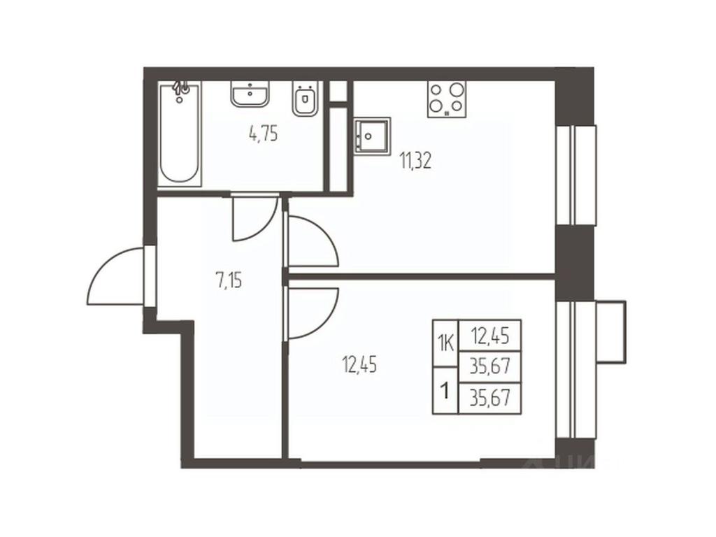 Apartment Sale, 35.7 sq. m. at Novaya Ivanteevka, Zavodskaya ulitsa, Ivanteyevka, Pshkinskiy Urban District, Moscow Region, Russia #1 Apartment Sale, 35.7 sq. m. at Novaya Ivanteevka, Zavodskaya ulitsa, Ivanteyevka, Pshkinskiy Urban District, Moscow Region, Russia #1