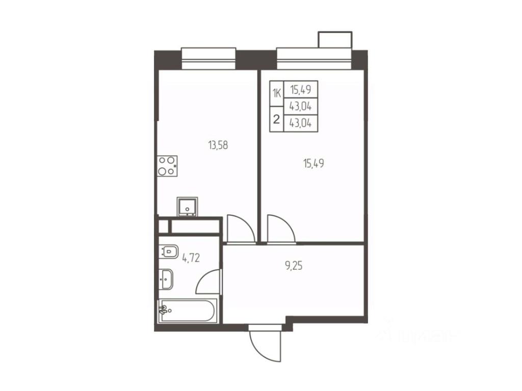Apartment Sale, 43 sq. m. at Novaya Ivanteevka, Zavodskaya ulitsa, Ivanteyevka, Pshkinskiy Urban District, Moscow Region, Russia #1 Apartment Sale, 43 sq. m. at Novaya Ivanteevka, Zavodskaya ulitsa, Ivanteyevka, Pshkinskiy Urban District, Moscow Region, Russia #1