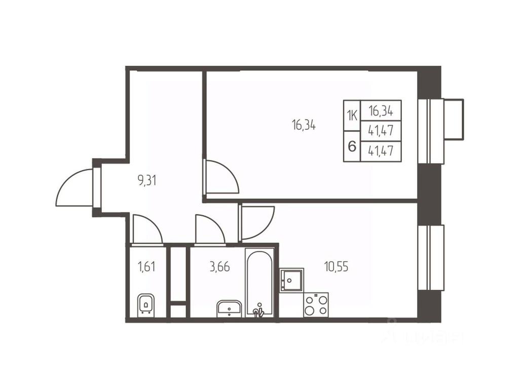 Apartment Sale, 41.5 sq. m. at Novaya Ivanteevka, Zavodskaya ulitsa, Ivanteyevka, Pshkinskiy Urban District, Moscow Region, Russia #1 Apartment Sale, 41.5 sq. m. at Novaya Ivanteevka, Zavodskaya ulitsa, Ivanteyevka, Pshkinskiy Urban District, Moscow Region, Russia #1