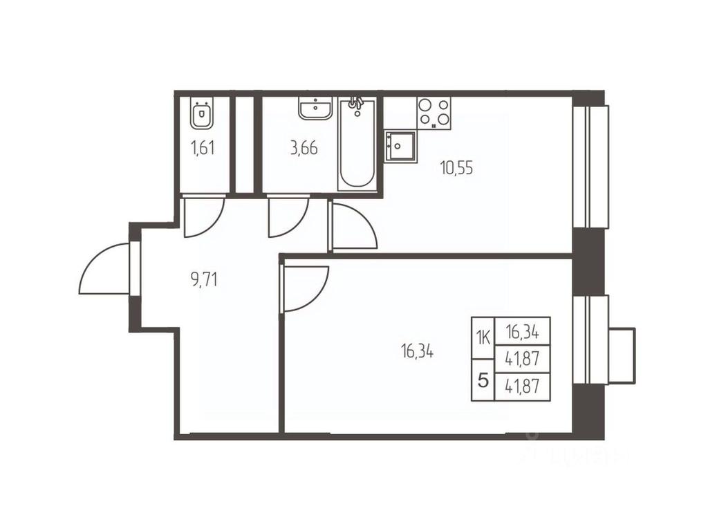 Apartment Sale, 41.9 sq. m. at Novaya Ivanteevka, Zavodskaya ulitsa, Ivanteyevka, Pshkinskiy Urban District, Moscow Region, Russia #1 Apartment Sale, 41.9 sq. m. at Novaya Ivanteevka, Zavodskaya ulitsa, Ivanteyevka, Pshkinskiy Urban District, Moscow Region, Russia #1