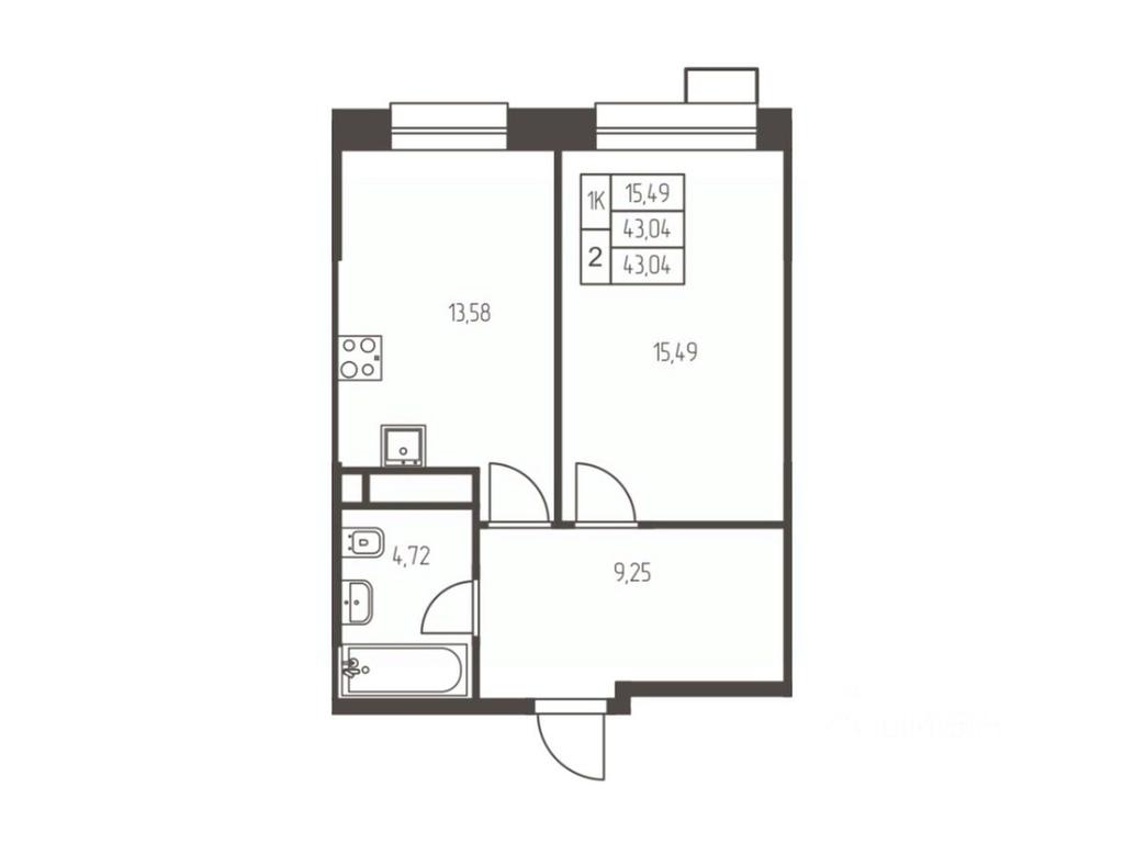 Apartment Sale, 43 sq. m. at Novaya Ivanteevka, Zavodskaya ulitsa, Ivanteyevka, Pshkinskiy Urban District, Moscow Region, Russia #1 Apartment Sale, 43 sq. m. at Novaya Ivanteevka, Zavodskaya ulitsa, Ivanteyevka, Pshkinskiy Urban District, Moscow Region, Russia #1