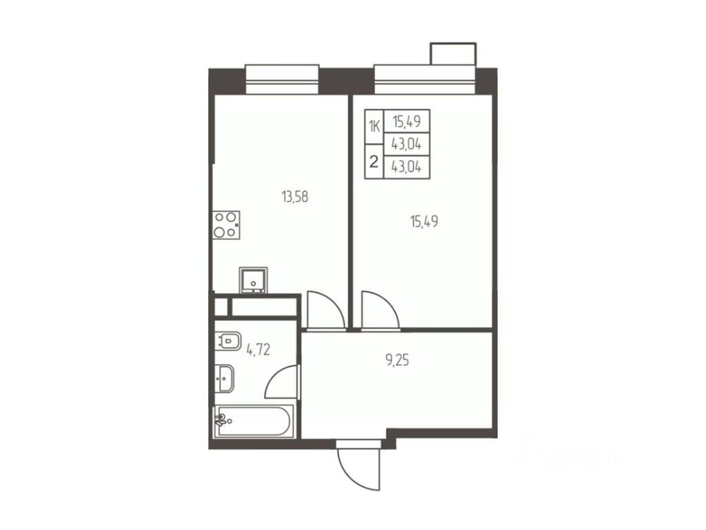 Apartment Sale, 43 sq. m. at Novaya Ivanteevka, Zavodskaya ulitsa, Ivanteyevka, Pshkinskiy Urban District, Moscow Region, Russia #1 Apartment Sale, 43 sq. m. at Novaya Ivanteevka, Zavodskaya ulitsa, Ivanteyevka, Pshkinskiy Urban District, Moscow Region, Russia #1