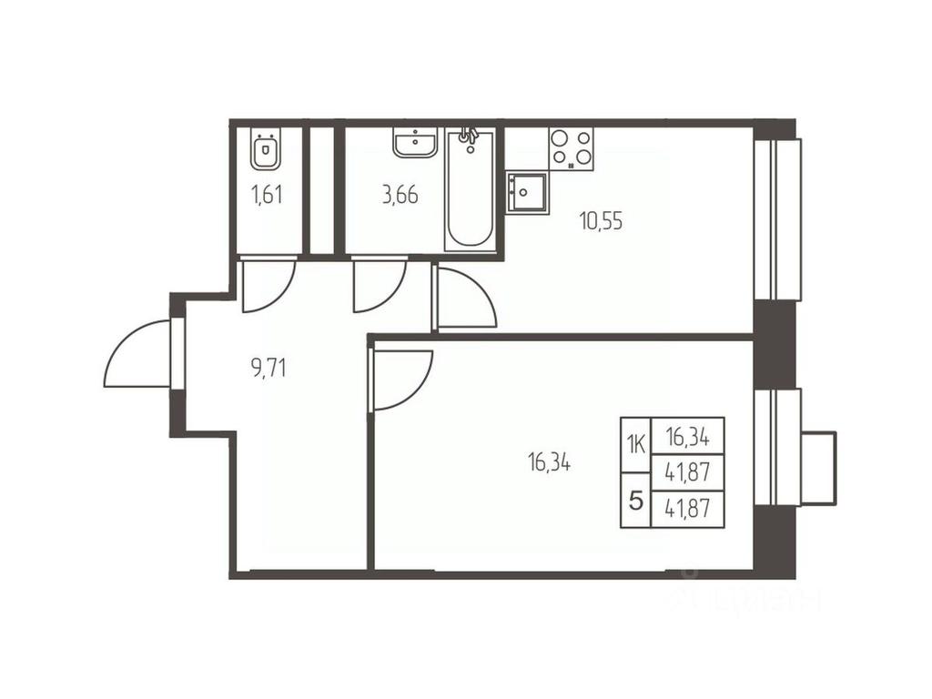 Apartment Sale, 41.9 sq. m. at Novaya Ivanteevka, Zavodskaya ulitsa, Ivanteyevka, Pshkinskiy Urban District, Moscow Region, Russia #1 Apartment Sale, 41.9 sq. m. at Novaya Ivanteevka, Zavodskaya ulitsa, Ivanteyevka, Pshkinskiy Urban District, Moscow Region, Russia #1