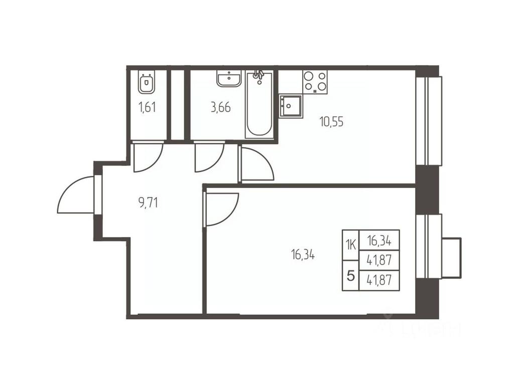 Apartment Sale, 41.9 sq. m. at Novaya Ivanteevka, Zavodskaya ulitsa, Ivanteyevka, Pshkinskiy Urban District, Moscow Region, Russia #1 Apartment Sale, 41.9 sq. m. at Novaya Ivanteevka, Zavodskaya ulitsa, Ivanteyevka, Pshkinskiy Urban District, Moscow Region, Russia #1