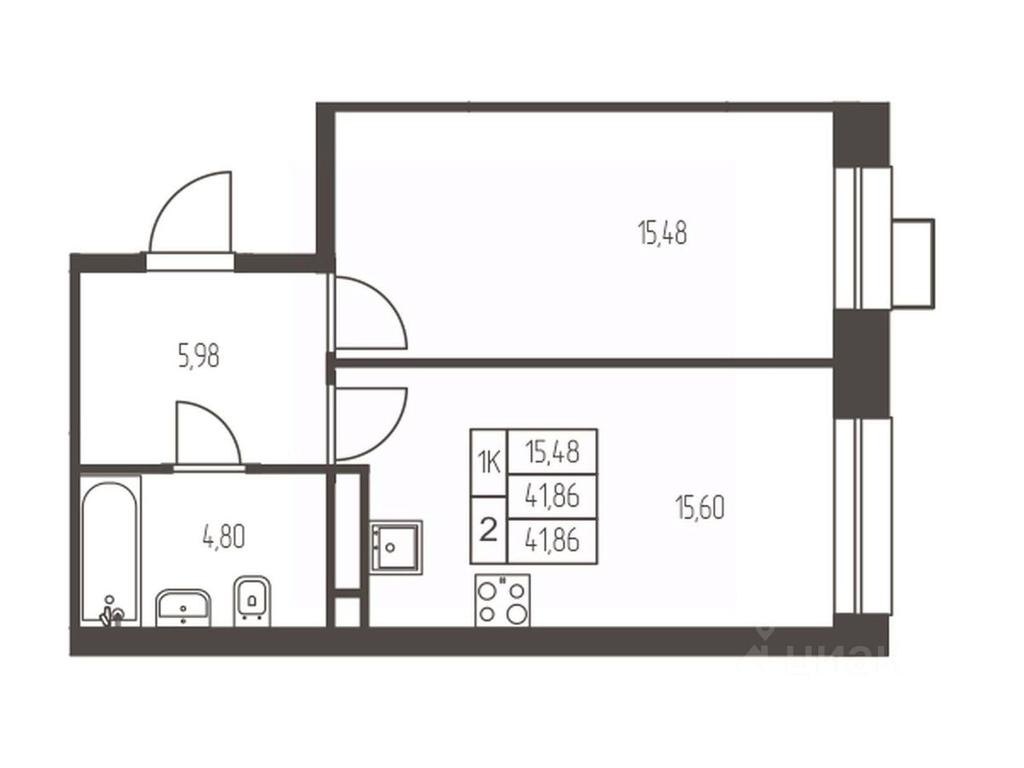 Apartment Sale, 41.9 sq. m. at Novaya Ivanteevka, Zavodskaya ulitsa, Ivanteyevka, Pshkinskiy Urban District, Moscow Region, Russia #1 Apartment Sale, 41.9 sq. m. at Novaya Ivanteevka, Zavodskaya ulitsa, Ivanteyevka, Pshkinskiy Urban District, Moscow Region, Russia #1