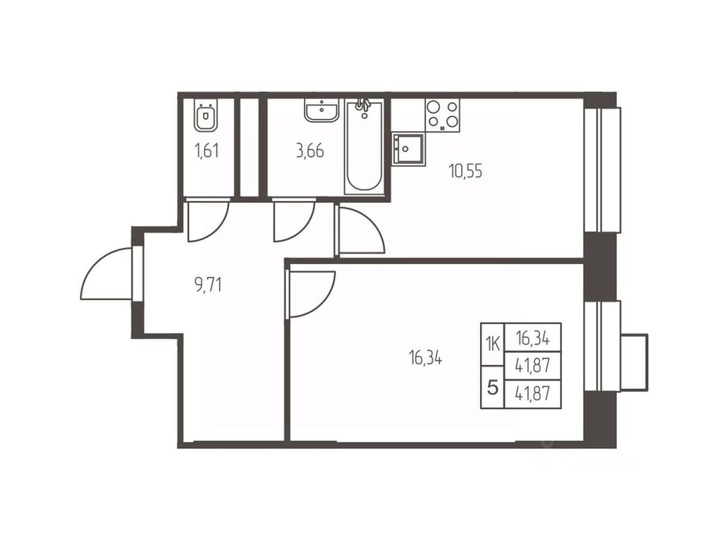 Apartment Sale, 41.9 sq. m. at Novaya Ivanteevka, Zavodskaya ulitsa, Ivanteyevka, Pshkinskiy Urban District, Moscow Region, Russia #1 Apartment Sale, 41.9 sq. m. at Novaya Ivanteevka, Zavodskaya ulitsa, Ivanteyevka, Pshkinskiy Urban District, Moscow Region, Russia #1