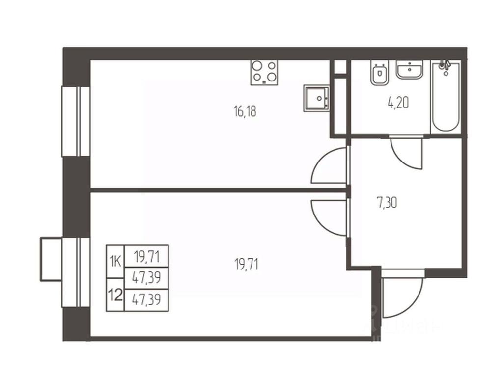 Apartment Sale, 47.4 sq. m. at Novaya Ivanteevka, Zavodskaya ulitsa, Ivanteyevka, Pshkinskiy Urban District, Moscow Region, Russia #1