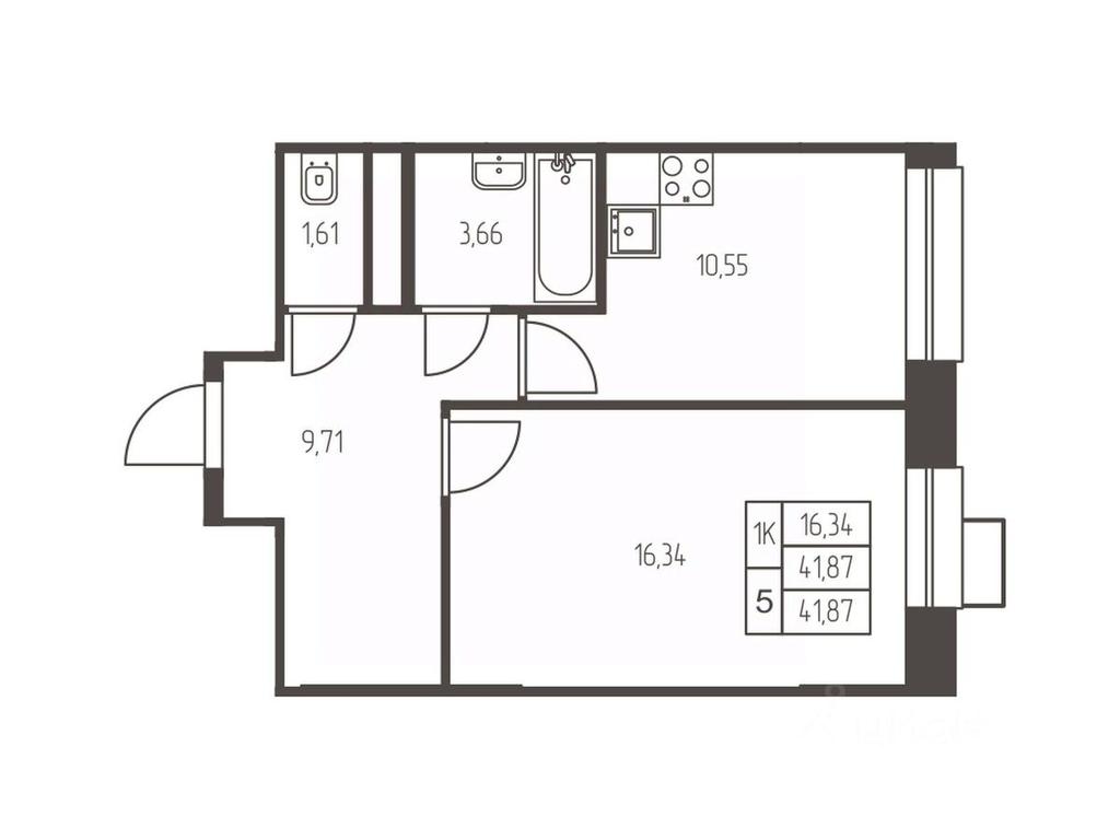 Apartment Sale, 41.9 sq. m. at Novaya Ivanteevka, Zavodskaya ulitsa, Ivanteyevka, Pshkinskiy Urban District, Moscow Region, Russia #1 Apartment Sale, 41.9 sq. m. at Novaya Ivanteevka, Zavodskaya ulitsa, Ivanteyevka, Pshkinskiy Urban District, Moscow Region, Russia #1