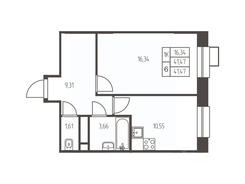 Apartment Sale, 41.5 sq. m. at Novaya Ivanteevka, Zavodskaya ulitsa, Ivanteyevka, Pshkinskiy Urban District, Moscow Region, Russia #1 Apartment Sale, 41.5 sq. m. at Novaya Ivanteevka, Zavodskaya ulitsa, Ivanteyevka, Pshkinskiy Urban District, Moscow Region, Russia #1