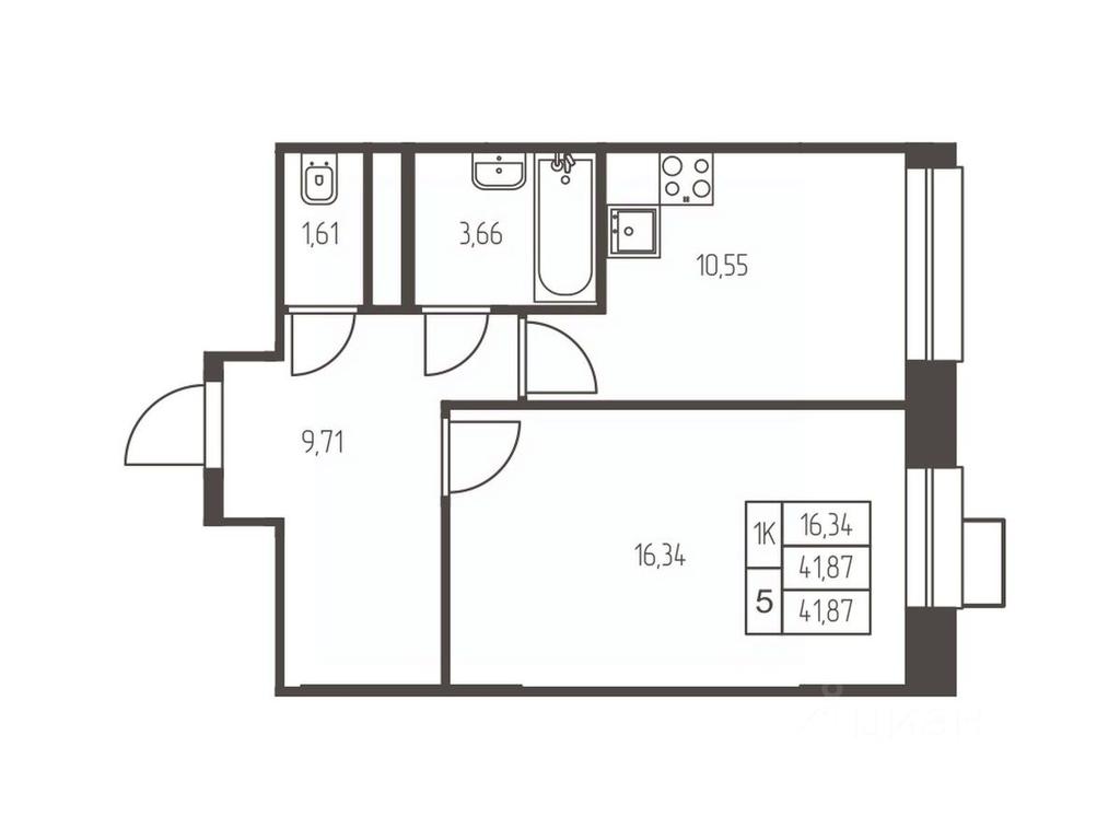Apartment Sale, 41.9 sq. m. at Novaya Ivanteevka, Zavodskaya ulitsa, Ivanteyevka, Pshkinskiy Urban District, Moscow Region, Russia #1 Apartment Sale, 41.9 sq. m. at Novaya Ivanteevka, Zavodskaya ulitsa, Ivanteyevka, Pshkinskiy Urban District, Moscow Region, Russia #1