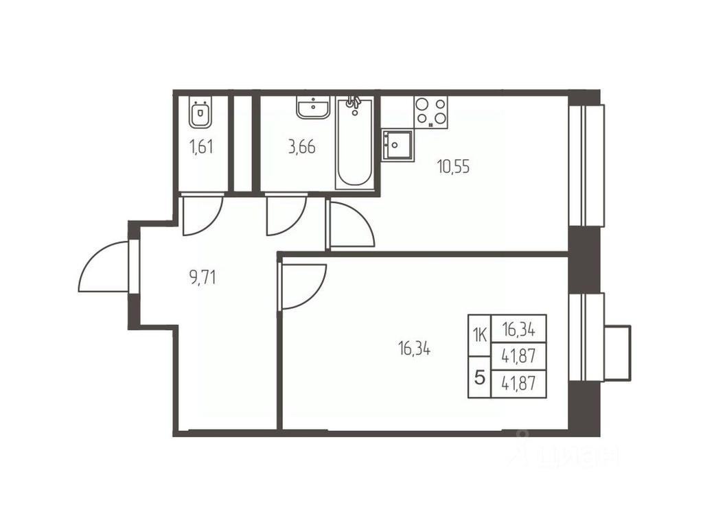 Apartment Sale, 41.9 sq. m. at Novaya Ivanteevka, Zavodskaya ulitsa, Ivanteyevka, Pshkinskiy Urban District, Moscow Region, Russia #1 Apartment Sale, 41.9 sq. m. at Novaya Ivanteevka, Zavodskaya ulitsa, Ivanteyevka, Pshkinskiy Urban District, Moscow Region, Russia #1