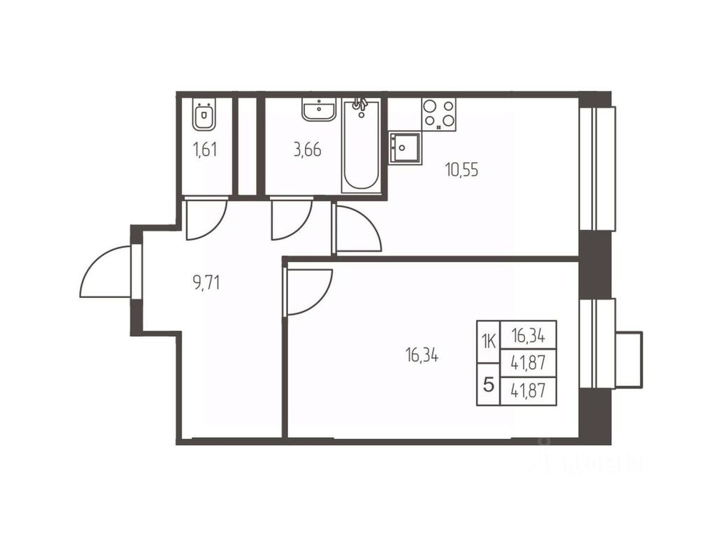 Apartment Sale, 41.9 sq. m. at Novaya Ivanteevka, Zavodskaya ulitsa, Ivanteyevka, Pshkinskiy Urban District, Moscow Region, Russia #1 Apartment Sale, 41.9 sq. m. at Novaya Ivanteevka, Zavodskaya ulitsa, Ivanteyevka, Pshkinskiy Urban District, Moscow Region, Russia #1
