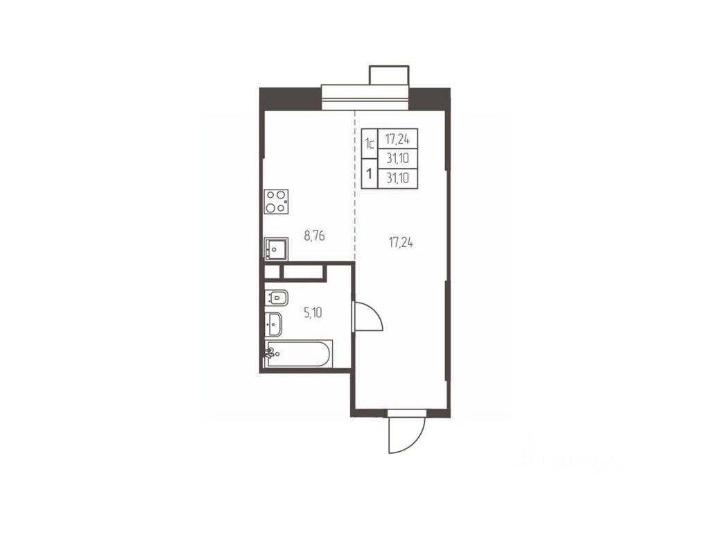 Apartment Sale, 31.1 sq. m. at Novaya Ivanteevka, Zavodskaya ulitsa, Ivanteyevka, Pshkinskiy Urban District, Moscow Region, Russia #1 Apartment Sale, 31.1 sq. m. at Novaya Ivanteevka, Zavodskaya ulitsa, Ivanteyevka, Pshkinskiy Urban District, Moscow Region, Russia #1