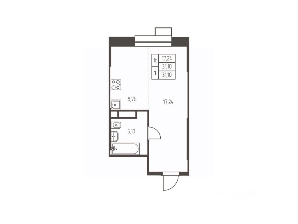 Apartment Sale, 31.1 sq. m. at Novaya Ivanteevka, Zavodskaya ulitsa, Ivanteyevka, Pshkinskiy Urban District, Moscow Region, Russia #1 Apartment Sale, 31.1 sq. m. at Novaya Ivanteevka, Zavodskaya ulitsa, Ivanteyevka, Pshkinskiy Urban District, Moscow Region, Russia #1