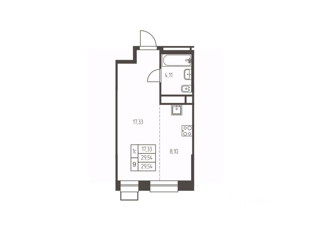 Продажа квартиры, 29,5 м² в ЖК «Новая Ивантеевка», Заводская улица, Ивантеевка, городской округ Пушкинский, Московская область, Россия #1