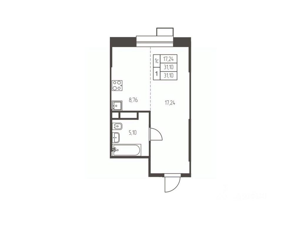 Apartment Sale, 31.1 sq. m. at Novaya Ivanteevka, Zavodskaya ulitsa, Ivanteyevka, Pshkinskiy Urban District, Moscow Region, Russia #1 Apartment Sale, 31.1 sq. m. at Novaya Ivanteevka, Zavodskaya ulitsa, Ivanteyevka, Pshkinskiy Urban District, Moscow Region, Russia #1