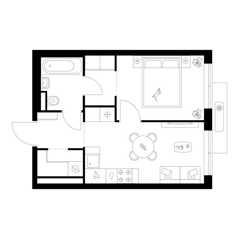 1-BD Apartment Sale, 32.3 sq. m. at Salarevo Park, Salaryevskaya Street, 8к1, Moskovskiy Settlement, Moscow, Russia #1 1-BD Apartment Sale, 32.3 sq. m. at Salarevo Park, Salaryevskaya Street, 8к1, Moskovskiy Settlement, Moscow, Russia #1