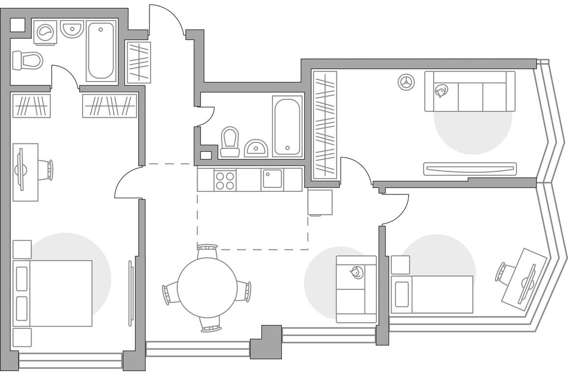 3-BD Apartment Sale, 86.93 sq. m. at MYPRIORITY Mnevniki, Narodnogo Opolcheniya Street, 34, Moscow, Russia #1 3-BD Apartment Sale, 86.93 sq. m. at MYPRIORITY Mnevniki, Narodnogo Opolcheniya Street, 34, Moscow, Russia #1