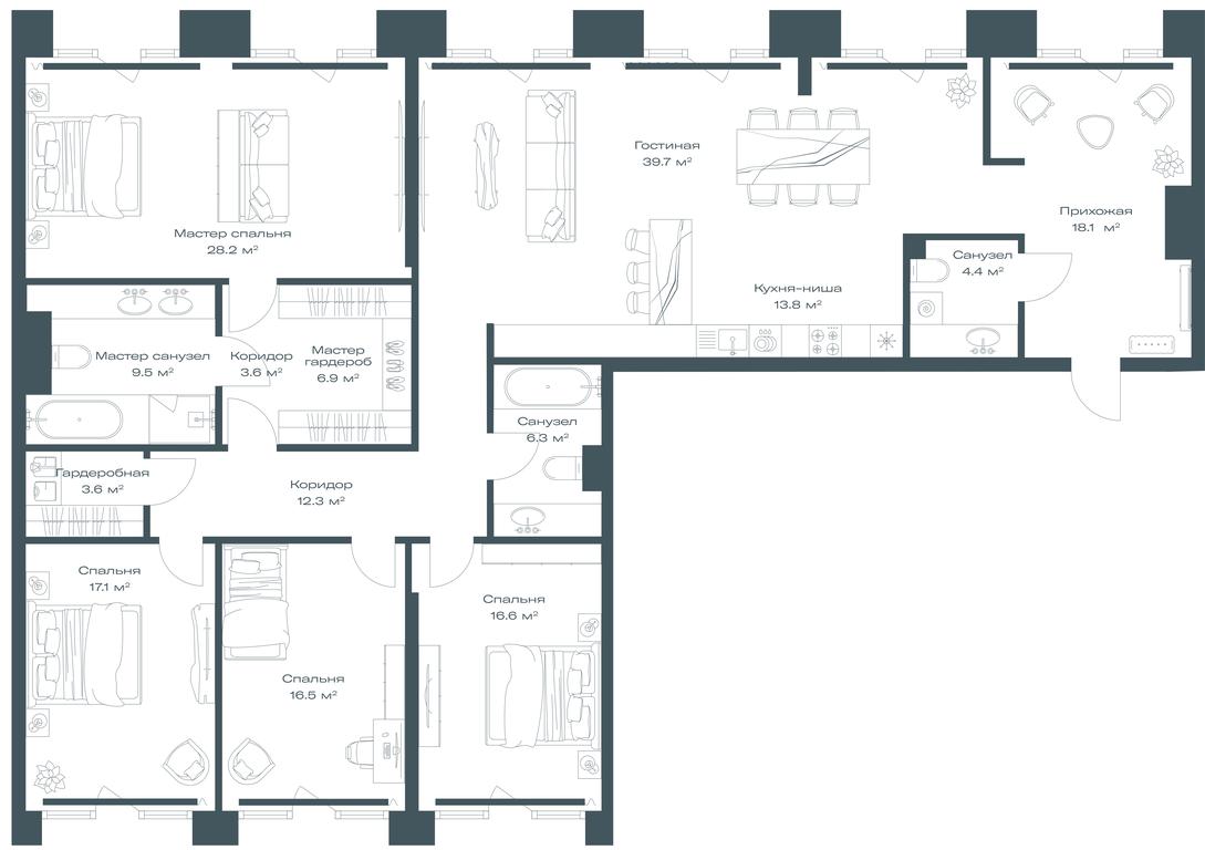 3-BD Apartment Sale, 196.6平方米 at Opus, Derbenevskaya Street, 1с1, Moscow, Russia #1 3-BD Apartment Sale, 196.6平方米 at Opus, Derbenevskaya Street, 1с1, Moscow, Russia #1