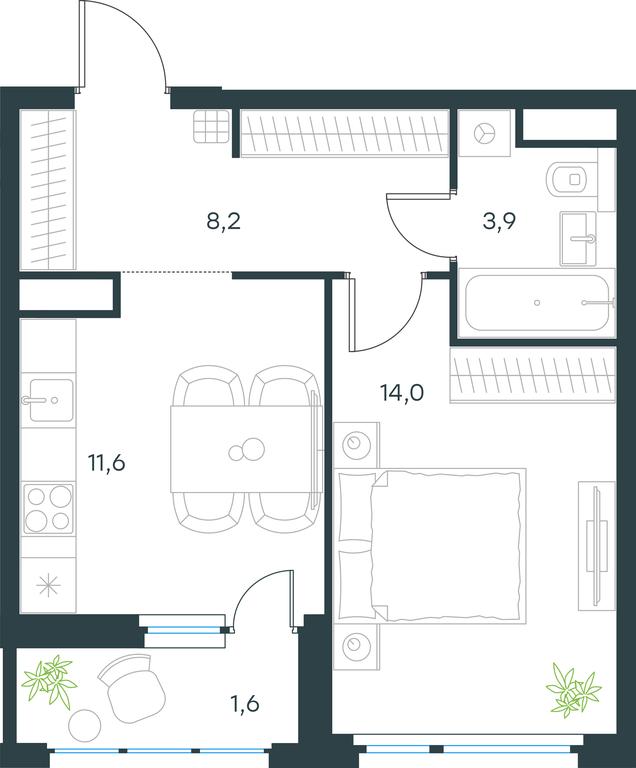 Apartment Sale, 39.3平方米 at Gorod V lesu, Gorod V Lesu Residential Complex, Village of Otradnoye, Krasnogorsk Urban District, Moscow Region, Russia #1 Apartment Sale, 39.3平方米 at Gorod V lesu, Gorod V Lesu Residential Complex, Village of Otradnoye, Krasnogorsk Urban District, Moscow Region, Russia #1