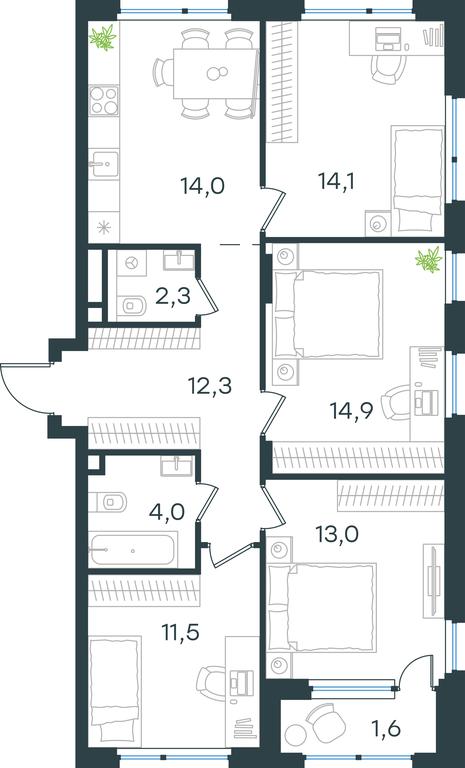 3-BD Apartment Sale, 87.7 sq. m. at Gorod V lesu, Gorod V Lesu Residential Complex, Village of Otradnoye, Krasnogorsk Urban District, Moscow Region, Russia #1 3-BD Apartment Sale, 87.7 sq. m. at Gorod V lesu, Gorod V Lesu Residential Complex, Village of Otradnoye, Krasnogorsk Urban District, Moscow Region, Russia #1