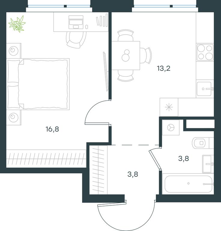 Apartment Sale, 37.6 sq. m. at Gorod V lesu, Gorod V Lesu Residential Complex, Village of Otradnoye, Krasnogorsk Urban District, Moscow Region, Russia #1 Apartment Sale, 37.6 sq. m. at Gorod V lesu, Gorod V Lesu Residential Complex, Village of Otradnoye, Krasnogorsk Urban District, Moscow Region, Russia #1
