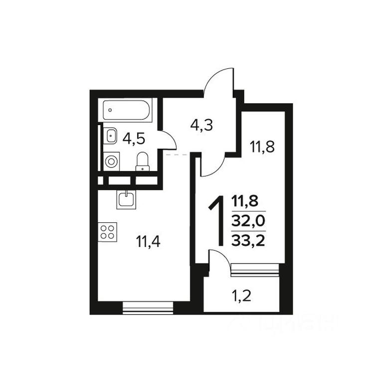 Apartment Sale, 33.2 sq. m. at Novye Vatutinki. Kvartal u vody, mikrorayon Zarechny, zhiloy rayon Novyye Vatutinki, Troitsk District, Moscow, Russia #1 Apartment Sale, 33.2 sq. m. at Novye Vatutinki. Kvartal u vody, mikrorayon Zarechny, zhiloy rayon Novyye Vatutinki, Troitsk District, Moscow, Russia #1
