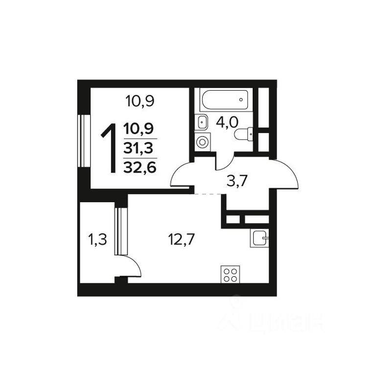 Apartment Sale, 32.6平方米 at Novye Vatutinki. Kvartal u vody, mikrorayon Zarechny, zhiloy rayon Novyye Vatutinki, Troitsk District, Moscow, Russia #1 Apartment Sale, 32.6平方米 at Novye Vatutinki. Kvartal u vody, mikrorayon Zarechny, zhiloy rayon Novyye Vatutinki, Troitsk District, Moscow, Russia #1