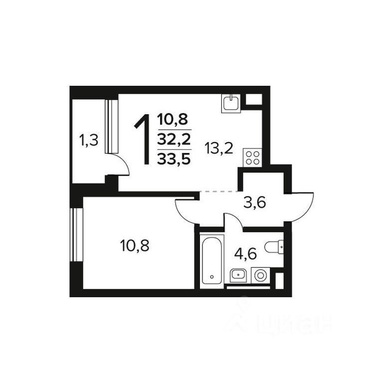 Apartment Sale, 33.5平方米 at Novye Vatutinki. Kvartal u vody, mikrorayon Zarechny, zhiloy rayon Novyye Vatutinki, Troitsk District, Moscow, Russia #1 Apartment Sale, 33.5平方米 at Novye Vatutinki. Kvartal u vody, mikrorayon Zarechny, zhiloy rayon Novyye Vatutinki, Troitsk District, Moscow, Russia #1