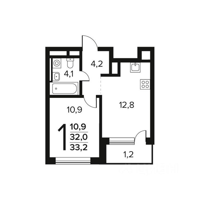 Apartment Sale, 33.2平方米 at Novye Vatutinki. Kvartal u vody, mikrorayon Zarechny, zhiloy rayon Novyye Vatutinki, Troitsk District, Moscow, Russia #1 Apartment Sale, 33.2平方米 at Novye Vatutinki. Kvartal u vody, mikrorayon Zarechny, zhiloy rayon Novyye Vatutinki, Troitsk District, Moscow, Russia #1