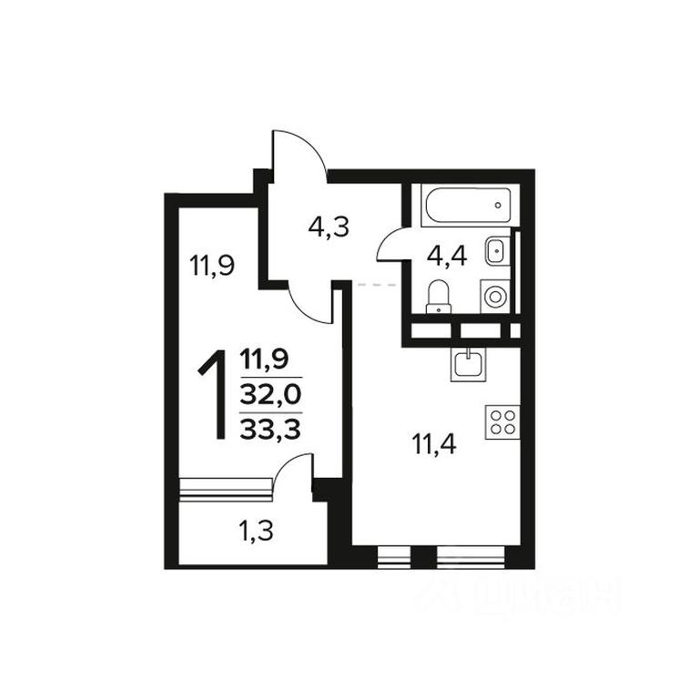 Apartment Sale, 33.3 sq. m. at Novye Vatutinki. Kvartal u vody, mikrorayon Zarechny, zhiloy rayon Novyye Vatutinki, Troitsk District, Moscow, Russia #1 Apartment Sale, 33.3 sq. m. at Novye Vatutinki. Kvartal u vody, mikrorayon Zarechny, zhiloy rayon Novyye Vatutinki, Troitsk District, Moscow, Russia #1