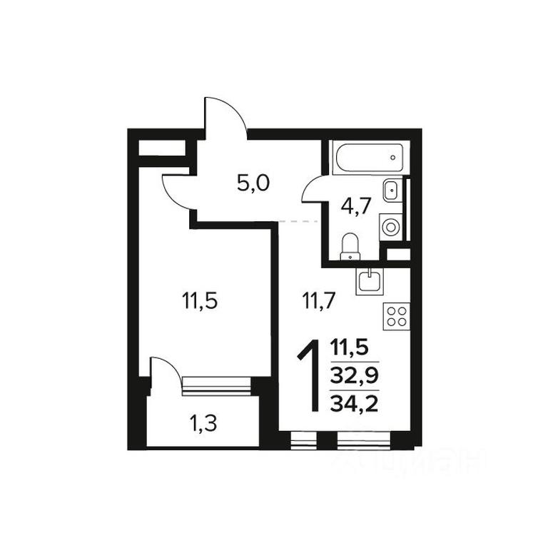 Apartment Sale, 34.2 sq. m. at Novye Vatutinki. Kvartal u vody, mikrorayon Zarechny, zhiloy rayon Novyye Vatutinki, Troitsk District, Moscow, Russia #1 Apartment Sale, 34.2 sq. m. at Novye Vatutinki. Kvartal u vody, mikrorayon Zarechny, zhiloy rayon Novyye Vatutinki, Troitsk District, Moscow, Russia #1