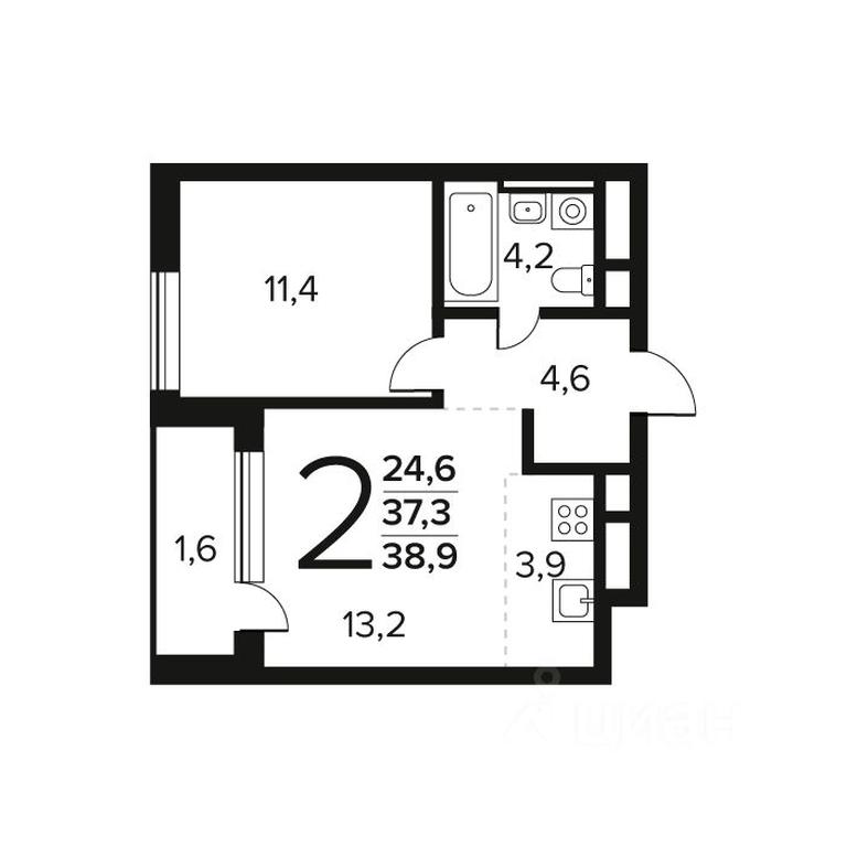 1-BD Apartment Sale, 38.9平方米 at Novye Vatutinki. Kvartal u vody, mikrorayon Zarechny, zhiloy rayon Novyye Vatutinki, Troitsk District, Moscow, Russia #1 1-BD Apartment Sale, 38.9平方米 at Novye Vatutinki. Kvartal u vody, mikrorayon Zarechny, zhiloy rayon Novyye Vatutinki, Troitsk District, Moscow, Russia #1