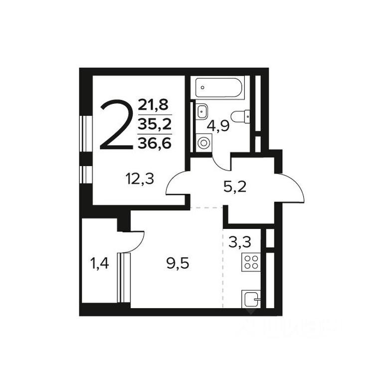 1-BD Apartment Sale, 36.6平方米 at Novye Vatutinki. Kvartal u vody, mikrorayon Zarechny, zhiloy rayon Novyye Vatutinki, Troitsk District, Moscow, Russia #1 1-BD Apartment Sale, 36.6平方米 at Novye Vatutinki. Kvartal u vody, mikrorayon Zarechny, zhiloy rayon Novyye Vatutinki, Troitsk District, Moscow, Russia #1