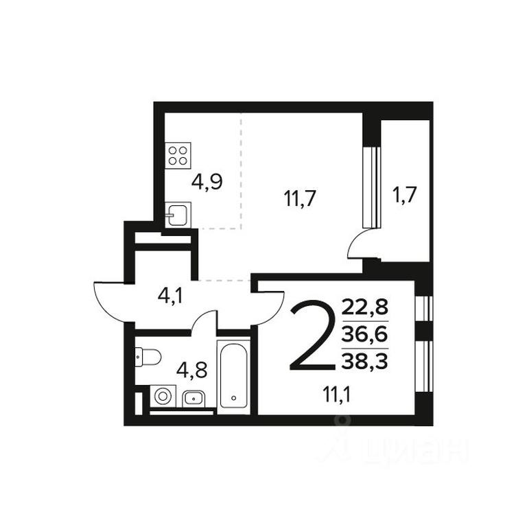 1-BD Apartment Sale, 38.3 sq. m. at Novye Vatutinki. Kvartal u vody, mikrorayon Zarechny, zhiloy rayon Novyye Vatutinki, Troitsk District, Moscow, Russia #1 1-BD Apartment Sale, 38.3 sq. m. at Novye Vatutinki. Kvartal u vody, mikrorayon Zarechny, zhiloy rayon Novyye Vatutinki, Troitsk District, Moscow, Russia #1