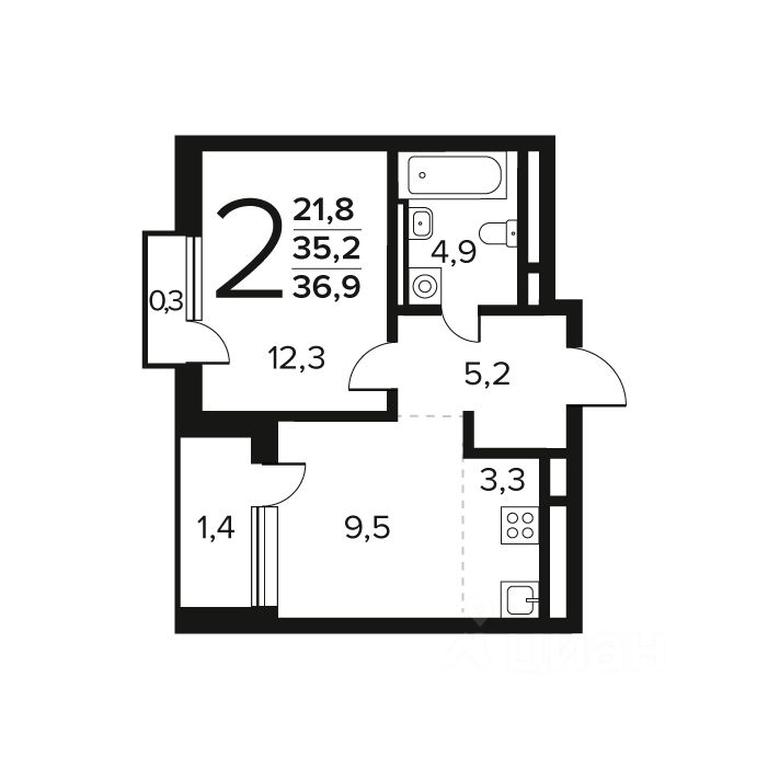 1-BD Apartment Sale, 36.9 sq. m. at Novye Vatutinki. Kvartal u vody, mikrorayon Zarechny, zhiloy rayon Novyye Vatutinki, Troitsk District, Moscow, Russia #1 1-BD Apartment Sale, 36.9 sq. m. at Novye Vatutinki. Kvartal u vody, mikrorayon Zarechny, zhiloy rayon Novyye Vatutinki, Troitsk District, Moscow, Russia #1