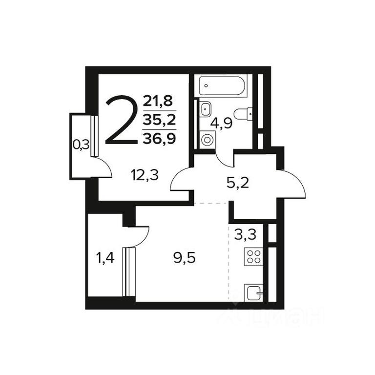 1-BD Apartment Sale, 36.9 sq. m. at Novye Vatutinki. Kvartal u vody, mikrorayon Zarechny, zhiloy rayon Novyye Vatutinki, Troitsk District, Moscow, Russia #1 1-BD Apartment Sale, 36.9 sq. m. at Novye Vatutinki. Kvartal u vody, mikrorayon Zarechny, zhiloy rayon Novyye Vatutinki, Troitsk District, Moscow, Russia #1