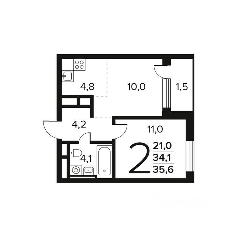 1-BD Apartment Sale, 35.6 sq. m. at Novye Vatutinki. Kvartal u vody, mikrorayon Zarechny, zhiloy rayon Novyye Vatutinki, Troitsk District, Moscow, Russia #1 1-BD Apartment Sale, 35.6 sq. m. at Novye Vatutinki. Kvartal u vody, mikrorayon Zarechny, zhiloy rayon Novyye Vatutinki, Troitsk District, Moscow, Russia #1