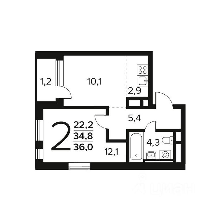 1-BD Apartment Sale, 36 sq. m. at Novye Vatutinki. Kvartal u vody, mikrorayon Zarechny, zhiloy rayon Novyye Vatutinki, Troitsk District, Moscow, Russia #1 1-BD Apartment Sale, 36 sq. m. at Novye Vatutinki. Kvartal u vody, mikrorayon Zarechny, zhiloy rayon Novyye Vatutinki, Troitsk District, Moscow, Russia #1