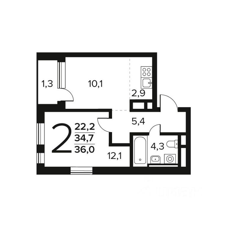 1-BD Apartment Sale, 36 sq. m. at Novye Vatutinki. Kvartal u vody, mikrorayon Zarechny, zhiloy rayon Novyye Vatutinki, Troitsk District, Moscow, Russia #1 1-BD Apartment Sale, 36 sq. m. at Novye Vatutinki. Kvartal u vody, mikrorayon Zarechny, zhiloy rayon Novyye Vatutinki, Troitsk District, Moscow, Russia #1